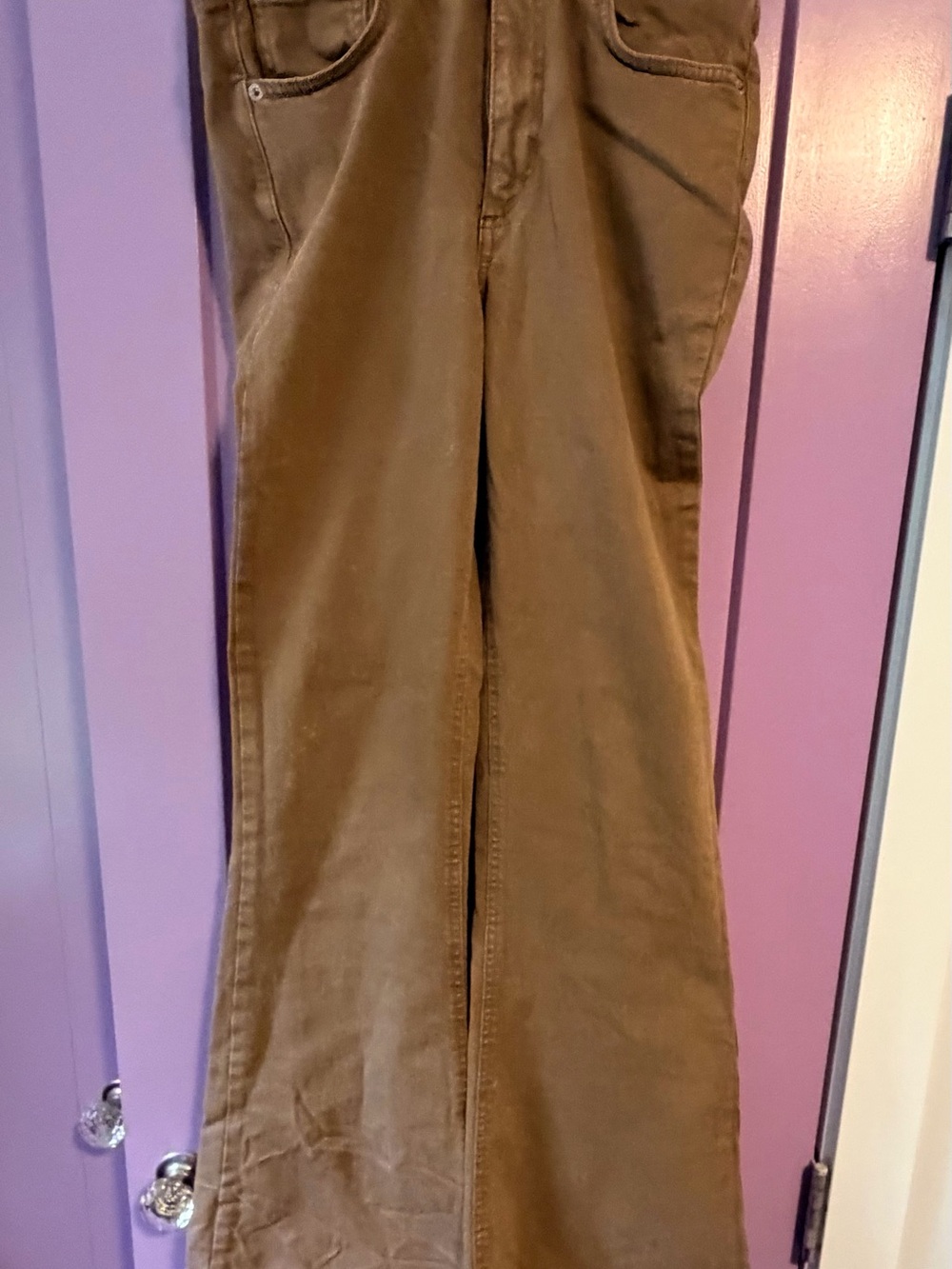 Garage Brown Wide-Leg Jeans
